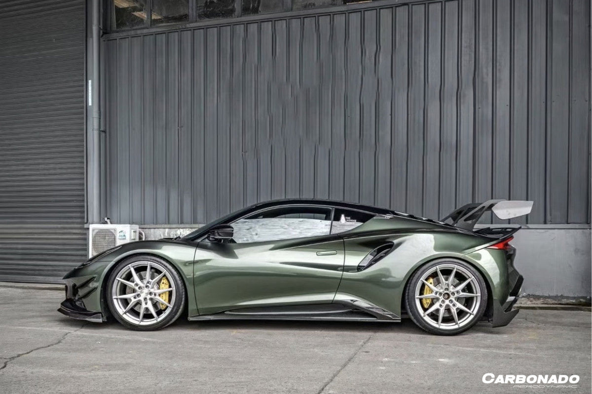 Carbonado 2021-2024 Lotus Emira NYO MNK Style Dry Carbon Fiber Quarter Panel Side Scoops