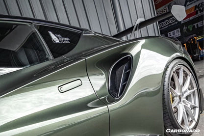 Carbonado 2021-2024 Lotus Emira NYO MNK Style Dry Carbon Fiber Quarter Panel Side Scoops
