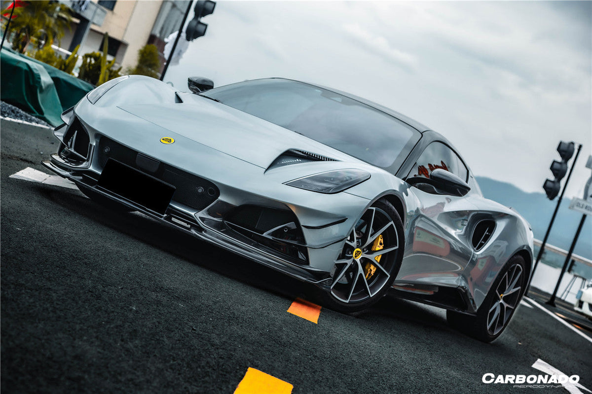 Carbonado 2021-2024 Lotus Emira NYO MNK Style Dry Carbon Fiber Front Lip