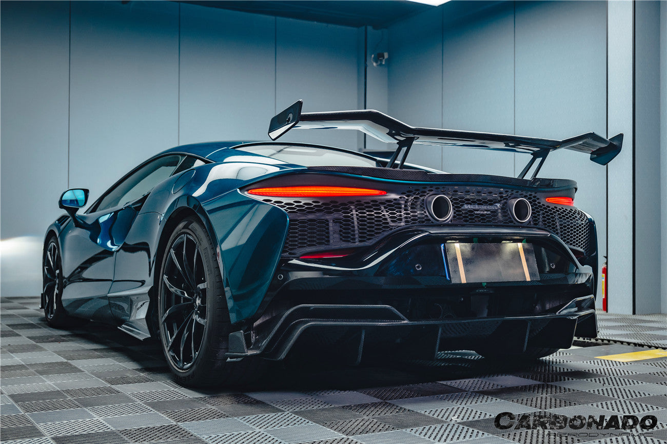 McLaren Artura Coupé Carbonado 2023-UP | Alerón de maletero de fibra de carbono estilo Spider AM Autoclave