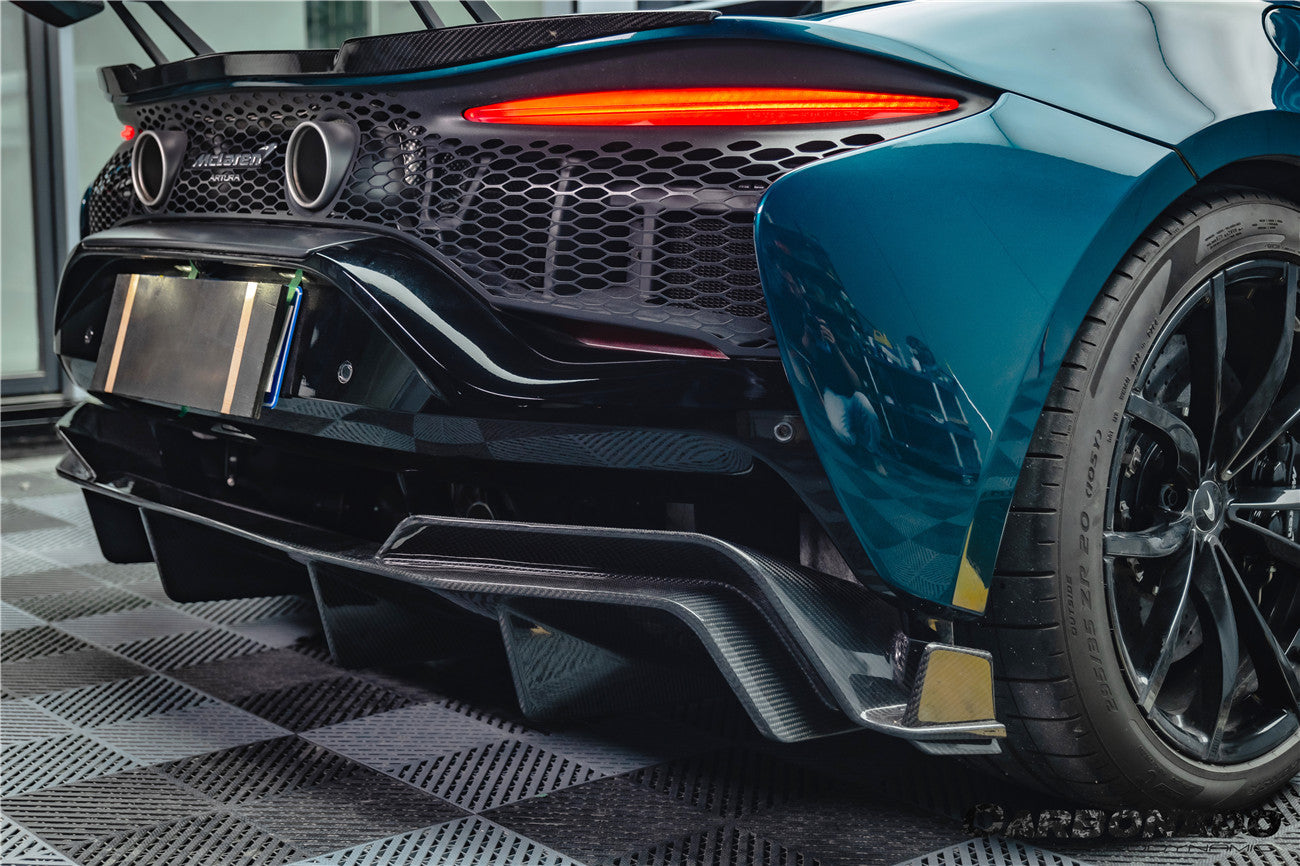 Carbonado AM Style Autoclave Carbon Fiber Rear Diffuser Lip | 2023-UP McLaren Artura Coupe/Spider