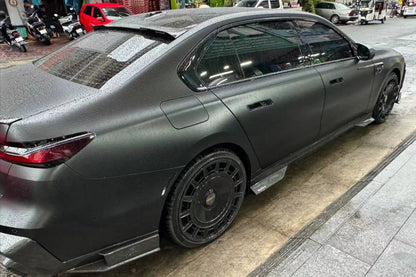 2022-2026 BMW 7 Series G70 Autoclave Carbon Fiber Side Skirts Carbonado (MSY) Fits: M Sport Package only (DRYCFG70-OD-MSY-SS)