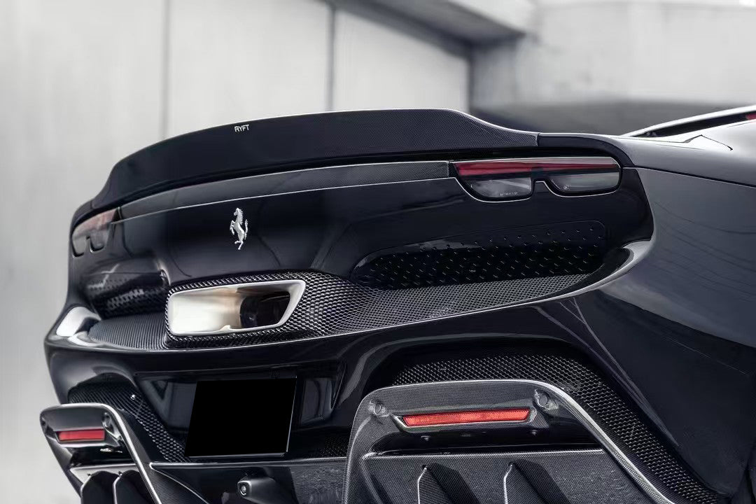 Carbonado Aero Type F171 Autoclave Carbon Fiber Trunk Spoiler Wing Carbonado (RT) | 2022-2026 Ferrari 296 GTB