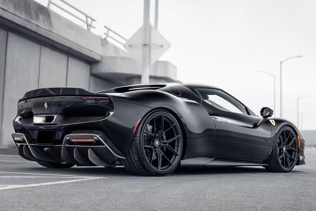 Carbonado Aero Type F171 Autoclave Carbon Fiber Rear Diffuser Lip Carbonado (RT) | 2022-2026 Ferrari 296 GTB, GTS