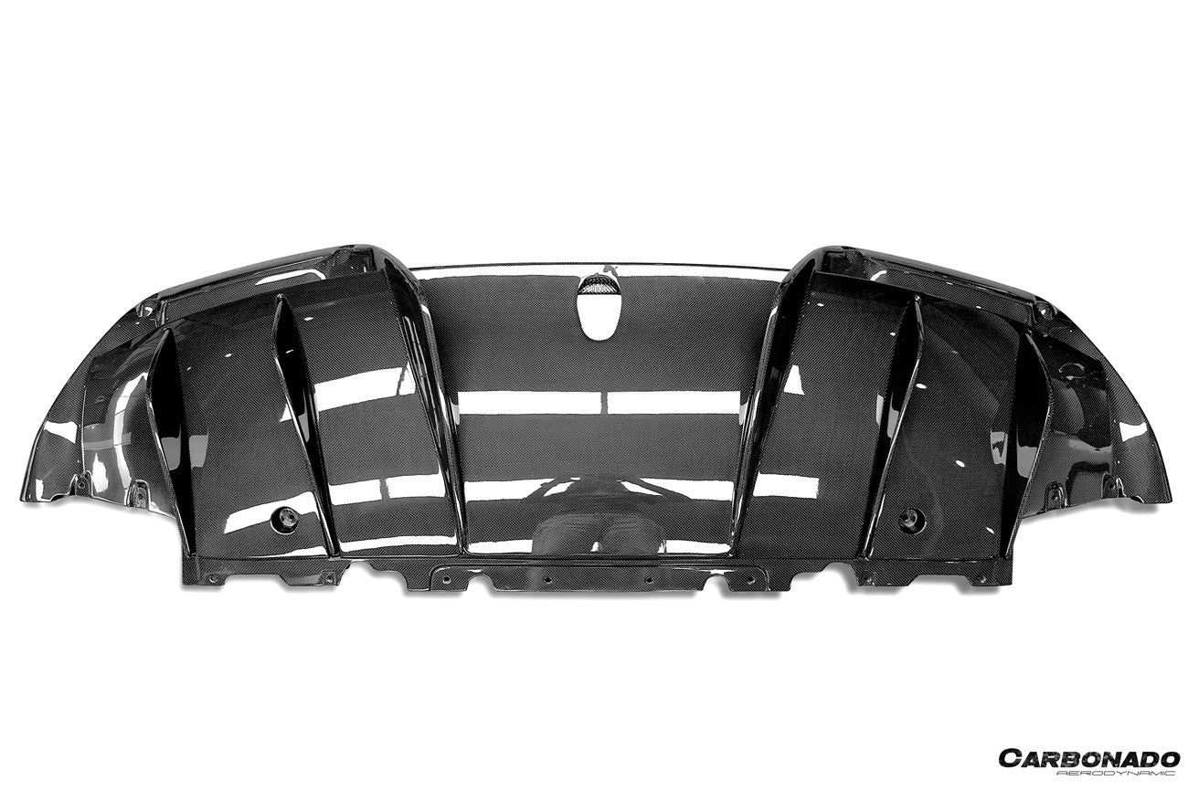 Carbonado Aero Type F171 Autoclave Carbon Fiber Rear Diffuser Lip Carbonado (RT) | 2022-2026 Ferrari 296 GTB, GTS