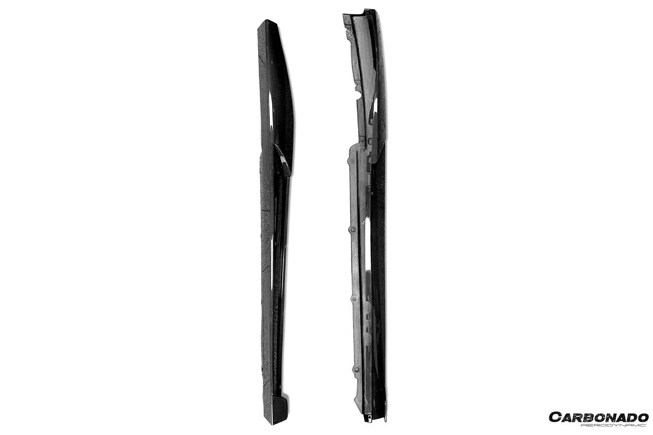 Carbonado Aero Type F171 Autoclave Carbon Fiber Side Skirts Carbonado (RT) | 2022-2026 Ferrari 296 GTB, GTS