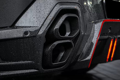 Carbonado LD Style Dry Carbon Fiber Rear Diffuser Lip with Exhaust | 2023-2025 BMW XM G09