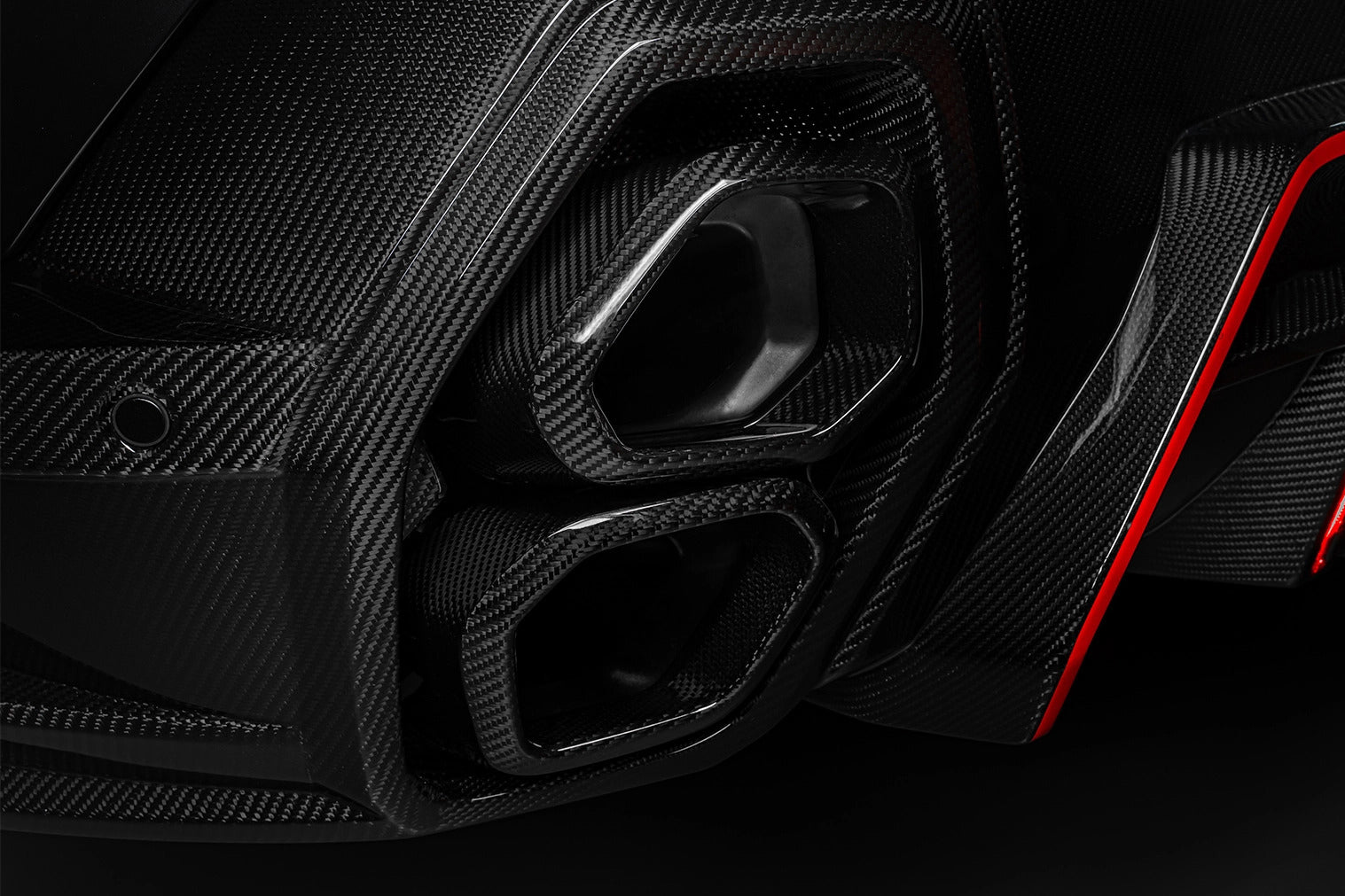 Carbonado LD Style Dry Carbon Fiber Rear Diffuser Lip with Exhaust | 2023-2025 BMW XM G09