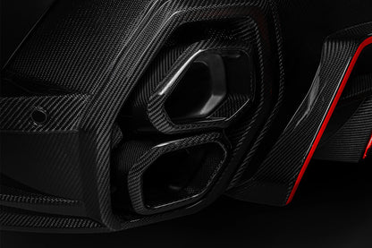 Carbonado LD Style Dry Carbon Fiber Rear Diffuser Lip with Exhaust | 2023-2025 BMW XM G09