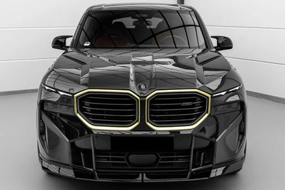 Ventilaciones de aire para parachoques delantero de fibra de carbono seco estilo BMW XM G09 LD Carbonado 2023-2025