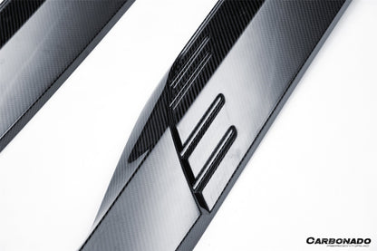 Carbonado 2023-2025 BMW XM G09 LD Style Dry Carbon Fiber Side Skirts With Under Board