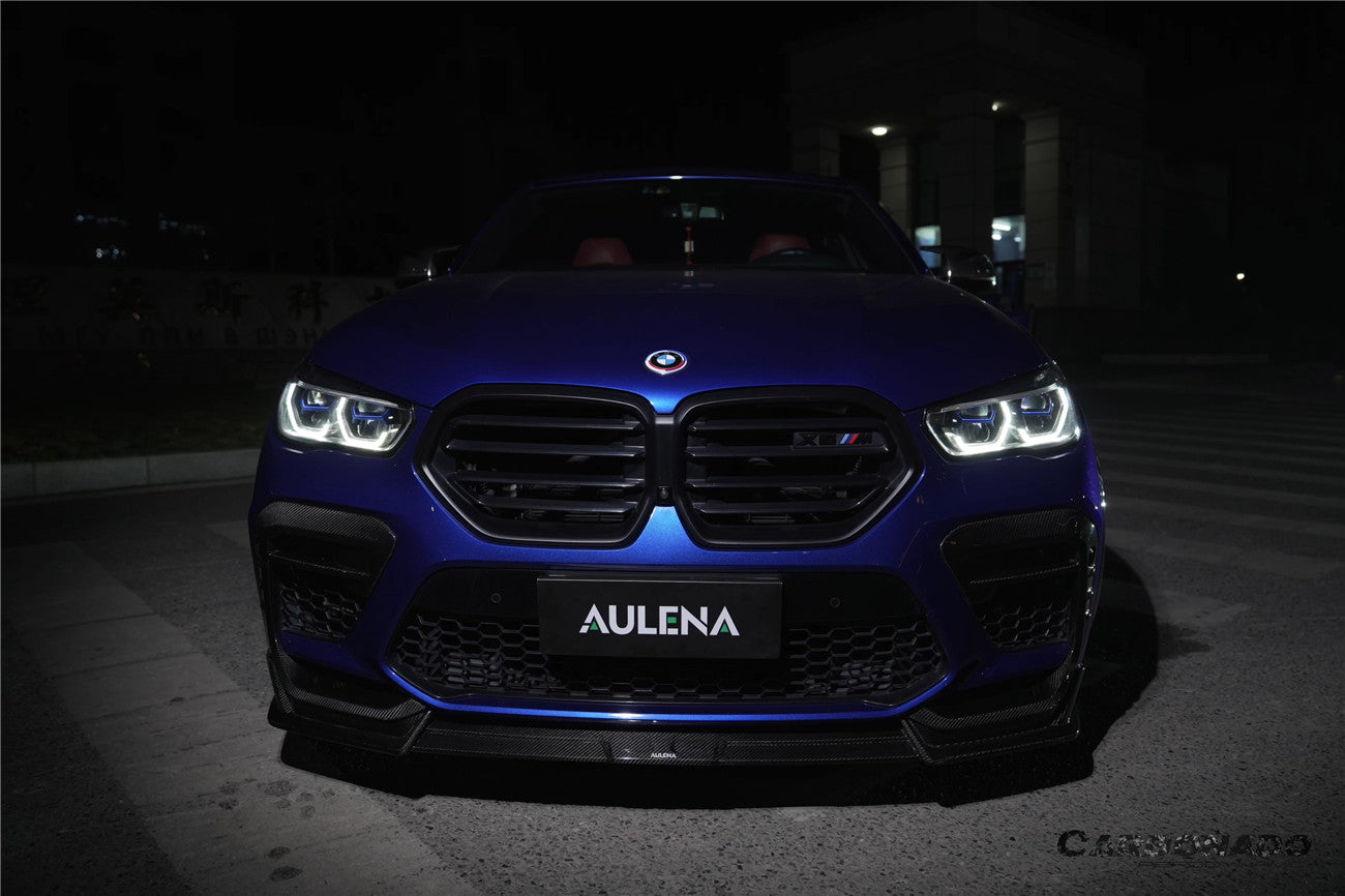 Carbonado 2020-2023  BMW X6M F96 AD Style Dry Carbon Fiber Front Lip