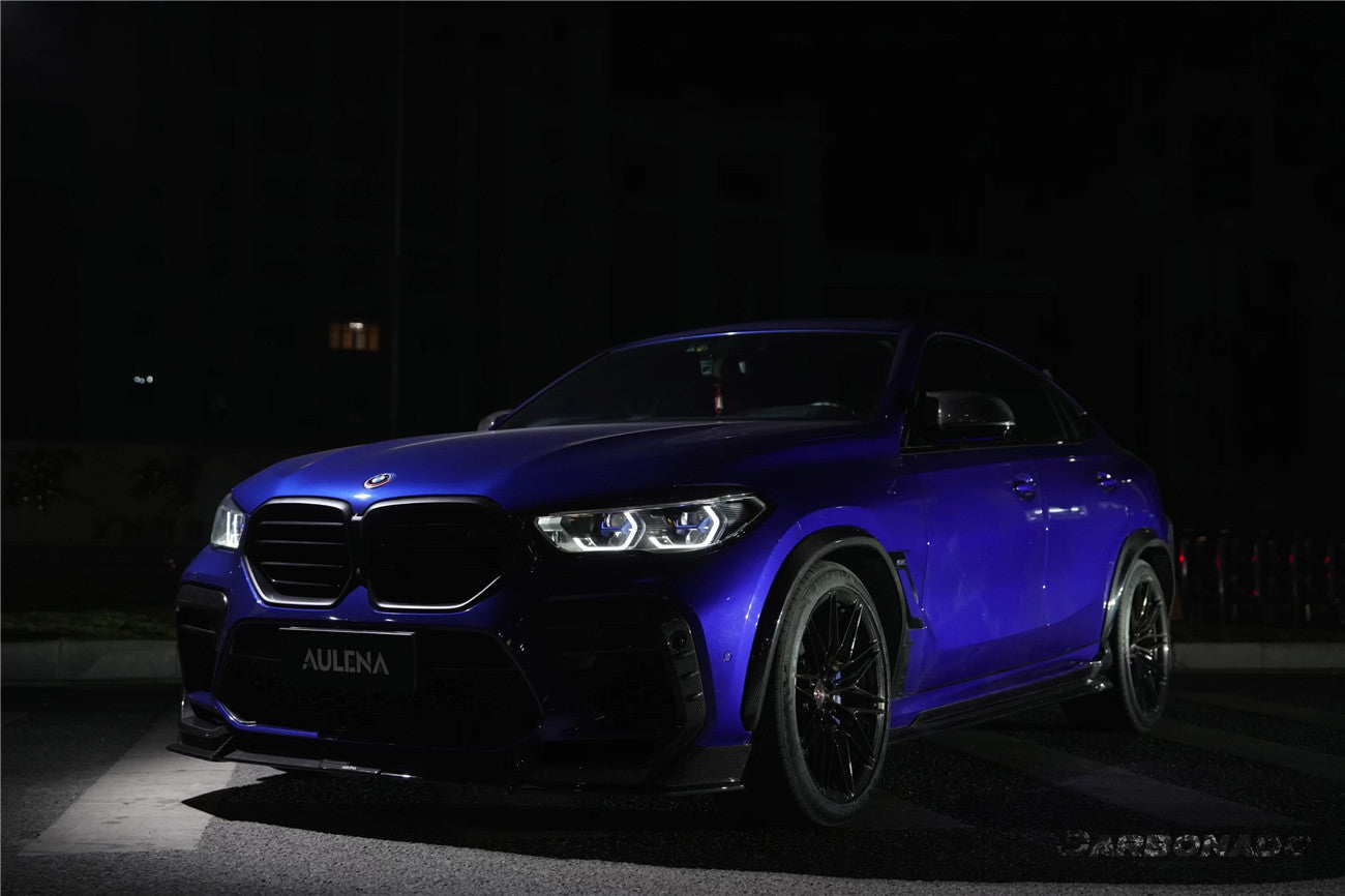 Carbonado 2020-2023  BMW X6M F96 AD Style Dry Carbon Fiber Front Lip