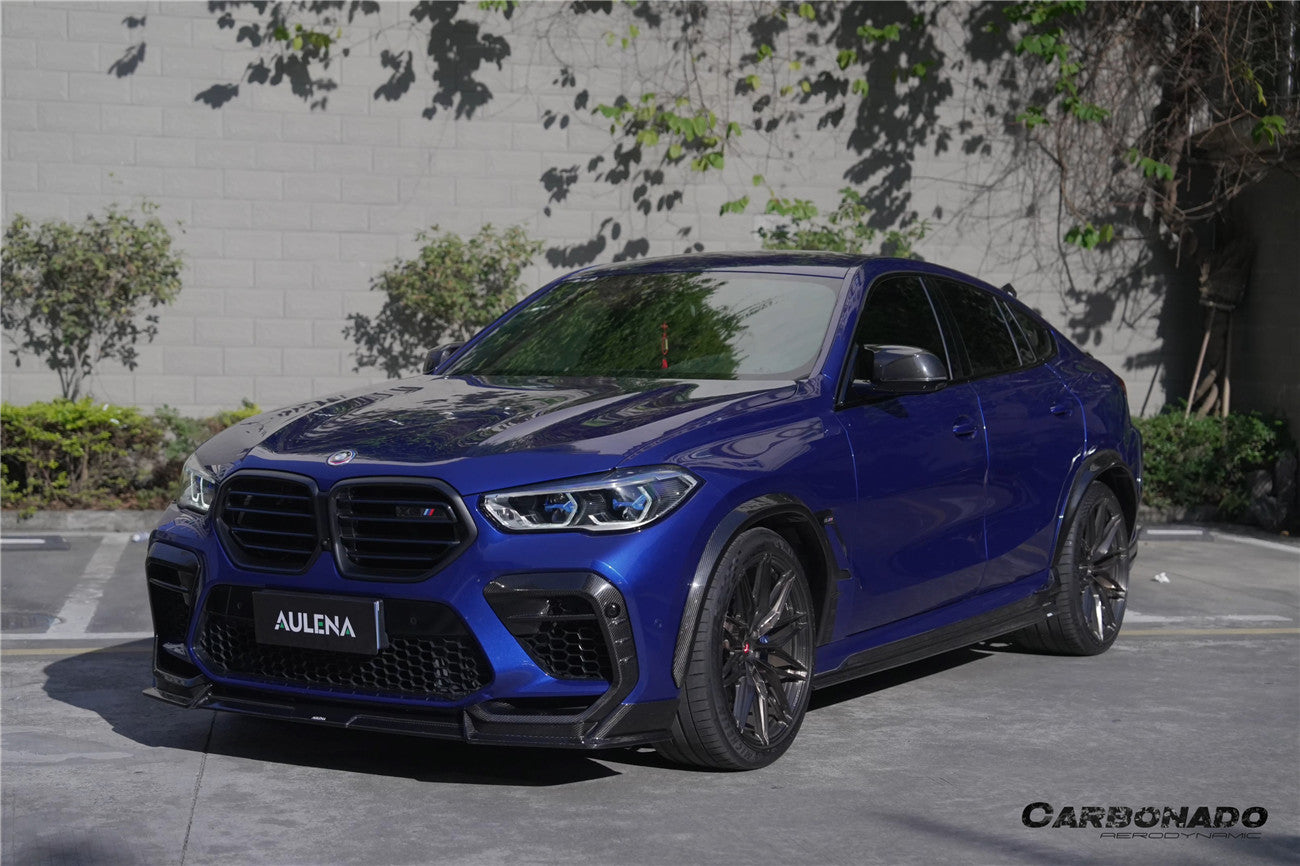 Carbonado 2020-2025 BMW X6M F96   G06 X6  AD Style Dry Carbon Fiber Side Skirts