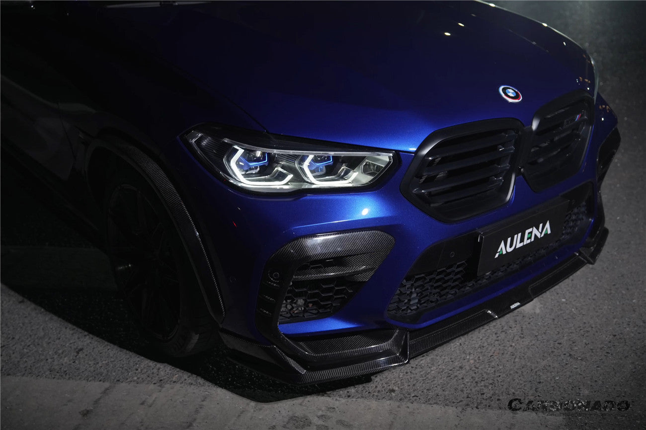 Carbonado 2020-2023  BMW X6M F96 AD Style Dry Carbon Fiber Front Lip