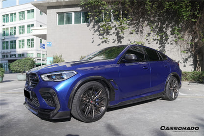 Carbonado 2020-2025 BMW X6M F96   G06 X6  AD Style Dry Carbon Fiber Side Skirts