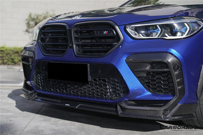 Carbonado 2020-2023  BMW X6M F96 AD Style Dry Carbon Fiber Front Lip