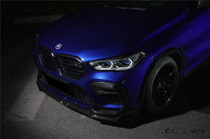 Carbonado 2020-2023  BMW X6M F96 AD Style Dry Carbon Fiber Front Lip