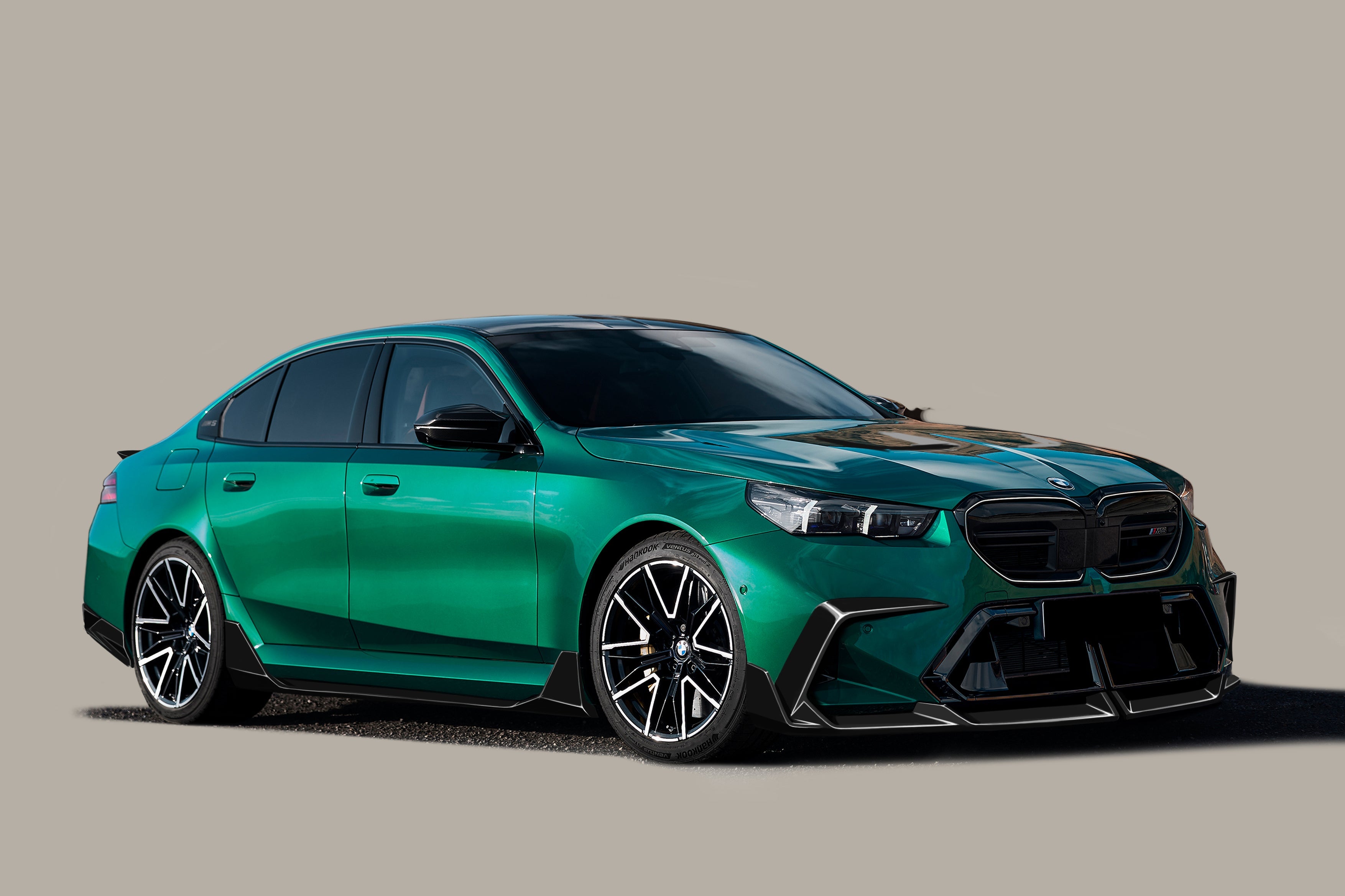 Faldones laterales de fibra de carbono estilo autoclave para BMW G90 M5 AD (modelos 2024 en adelante)