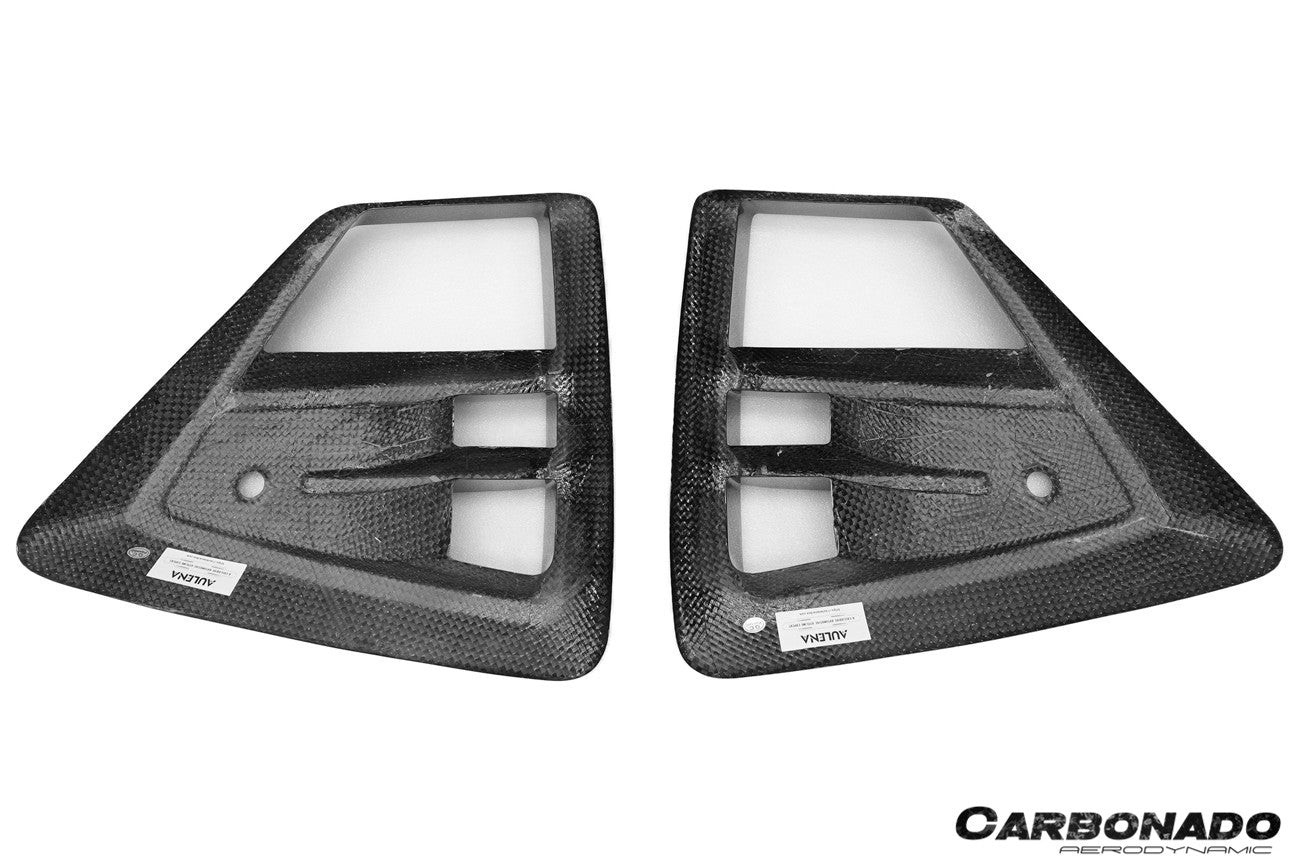 Carbonado AD Style Dry Carbon Fiber Front Bumper Air Inlet Vent Trims | 2024-2025 BMW X6M F96
