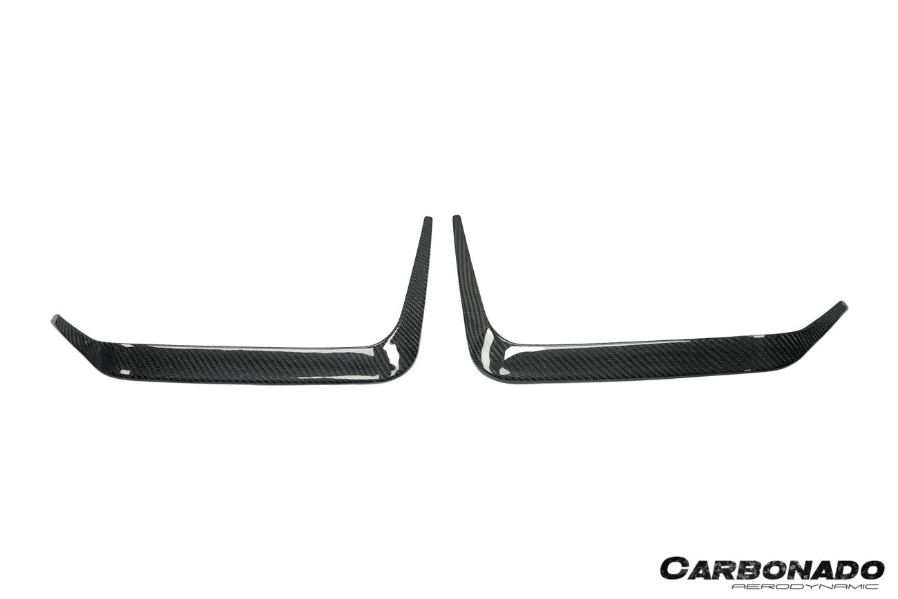 Molduras de ventilación para parachoques trasero de fibra de carbono seca estilo AD Carbonado | BMW X6M F96 G06 X6 2020-2025
