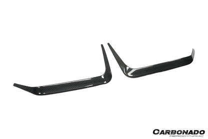 Molduras de ventilación para parachoques trasero de fibra de carbono seca estilo AD Carbonado | BMW X6M F96 G06 X6 2020-2025