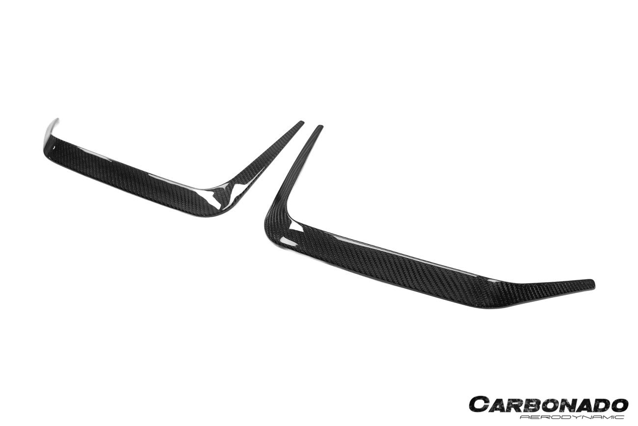 Molduras de ventilación para parachoques trasero de fibra de carbono seca estilo AD Carbonado | BMW X6M F96 G06 X6 2020-2025