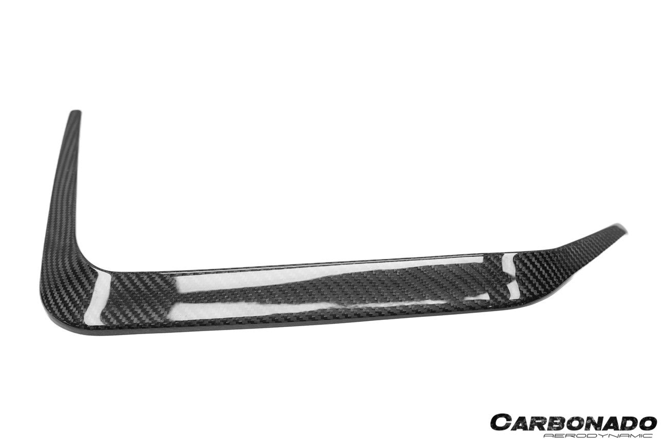 Molduras de ventilación para parachoques trasero de fibra de carbono seca estilo AD Carbonado | BMW X6M F96 G06 X6 2020-2025