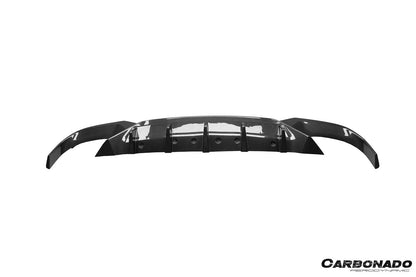 Labio difusor trasero de fibra de carbono seco estilo AD para BMW X6M F96 2020-2025 Carbonado