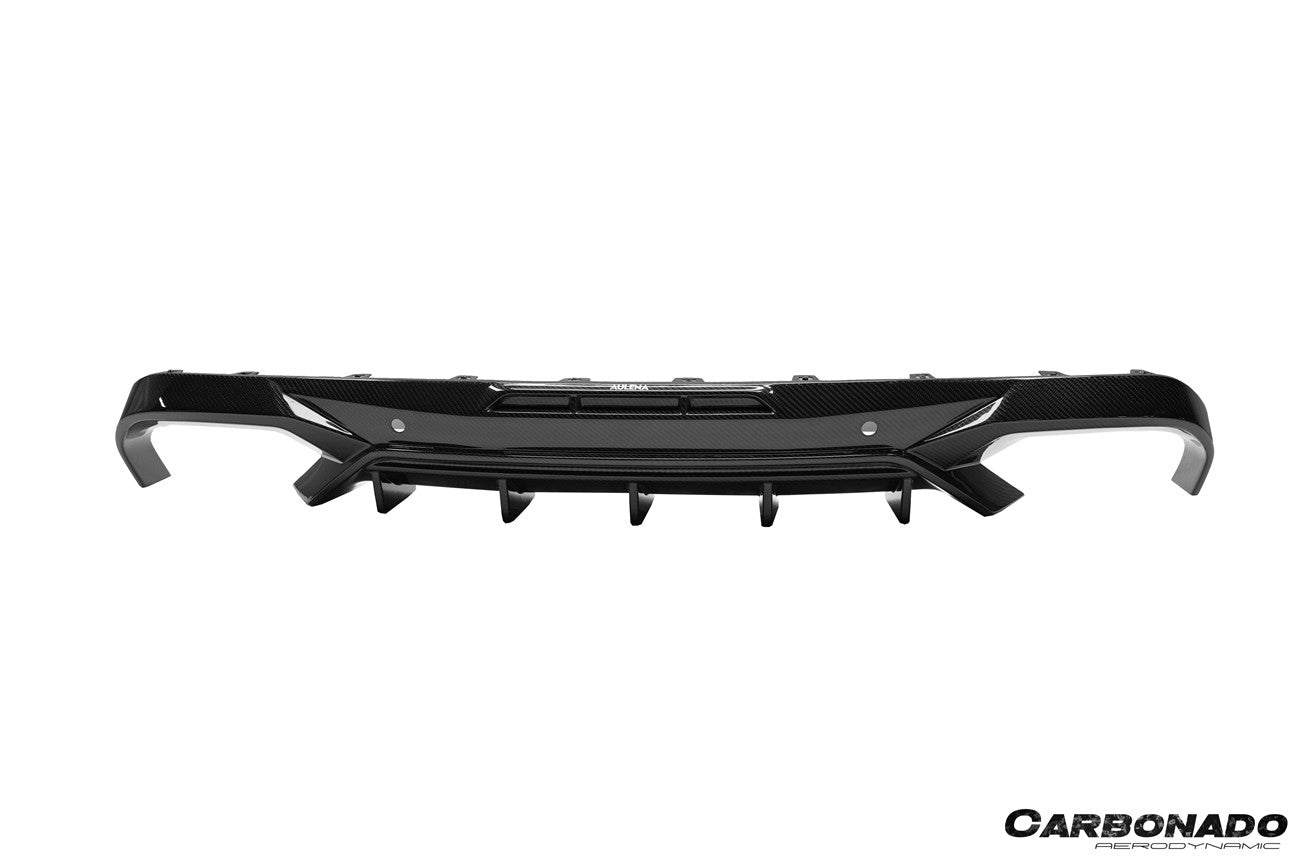 Labio difusor trasero de fibra de carbono seco estilo AD para BMW X6M F96 2020-2025 Carbonado
