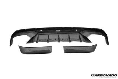 Labio difusor trasero de fibra de carbono seco estilo AD para BMW X6M F96 2020-2025 Carbonado