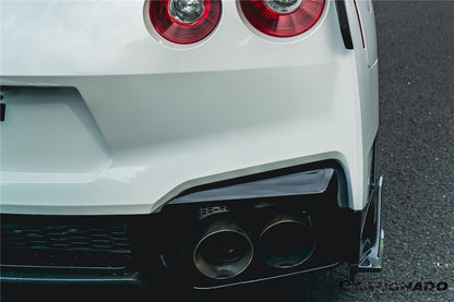 Carbonado VS Style Carbon Fiber Rear Bumper Corner Splitter Lip Caps | 2023-2025 Nissan GTR R35