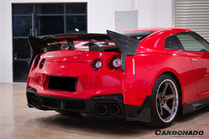Carbonado 2007-2025 Nissan GTR R35 CBA DBA EBA VS Style Carbon Fiber Trunk Wing Spoiler