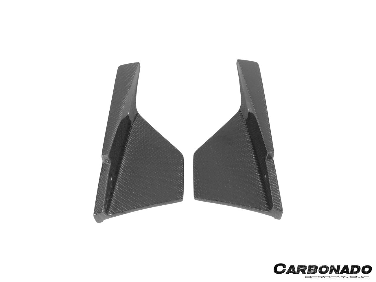 Carbonado VS Style Carbon Fiber Rear Bumper Corner Splitter Lip Caps | 2023-2025 Nissan GTR R35