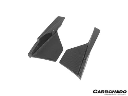 Carbonado VS Style Carbon Fiber Rear Bumper Corner Splitter Lip Caps | 2023-2025 Nissan GTR R35