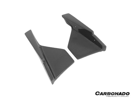 Carbonado VS Style Carbon Fiber Rear Bumper Corner Splitter Lip Caps | 2023-2025 Nissan GTR R35