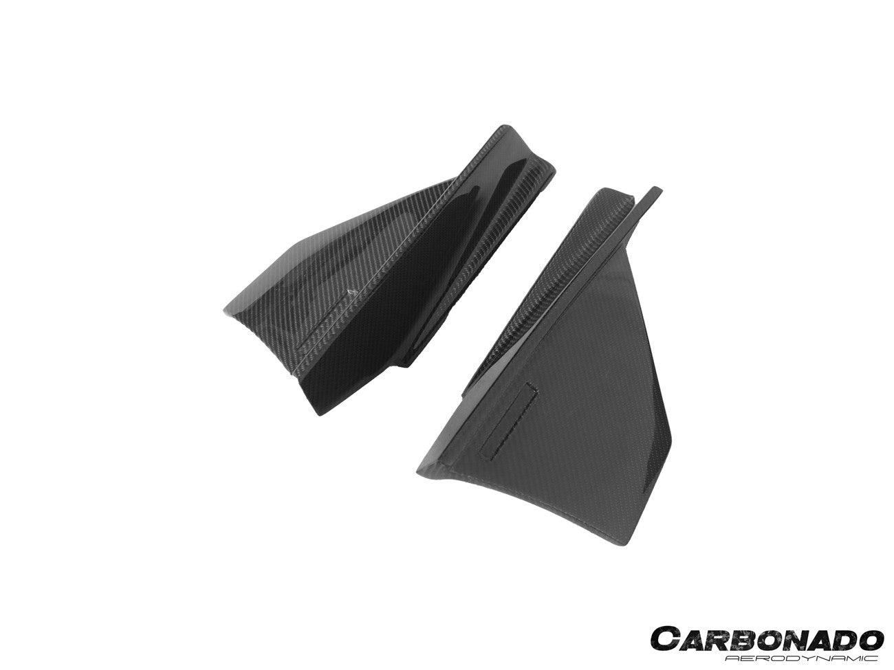 Carbonado VS Style Carbon Fiber Rear Bumper Corner Splitter Lip Caps | 2023-2025 Nissan GTR R35