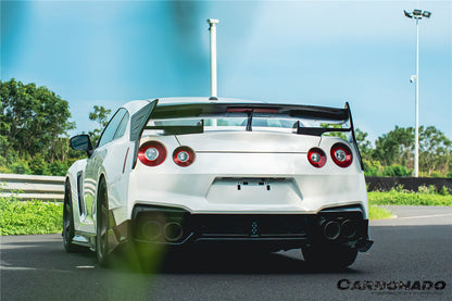 Carbonado VS Style Carbon Fiber Rear Bumper Corner Splitter Lip Caps | 2023-2025 Nissan GTR R35
