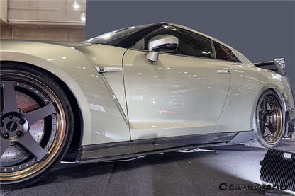 Carbonado 2007-2025 Nissan GTR R35 CBA DBA EBA VS Style Carbon Fiber Side Skirts