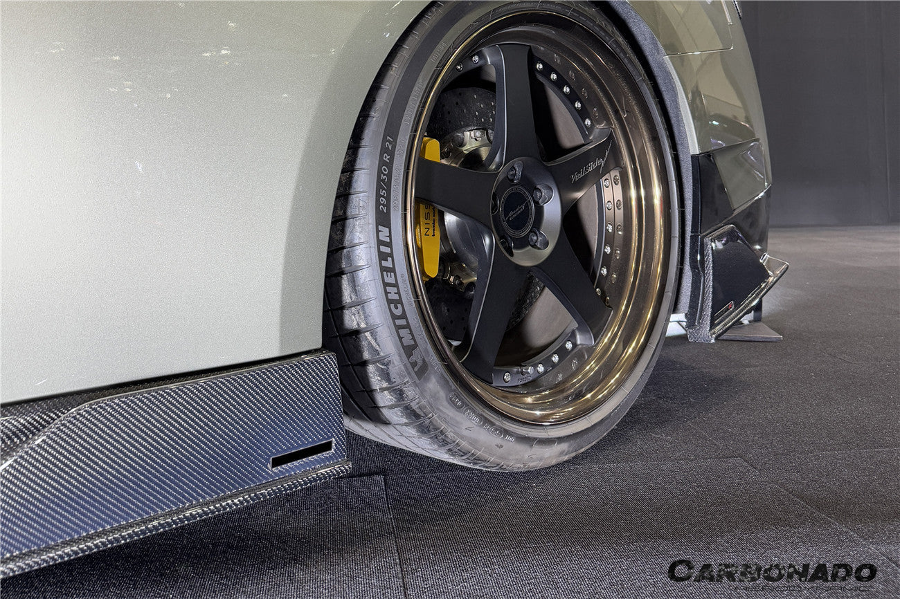 Carbonado 2007-2025 Nissan GTR R35 CBA DBA EBA VS Style Carbon Fiber Side Skirts