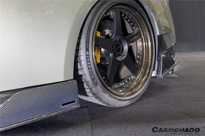 Carbonado 2007-2025 Nissan GTR R35 CBA DBA EBA VS Style Carbon Fiber Side Skirts