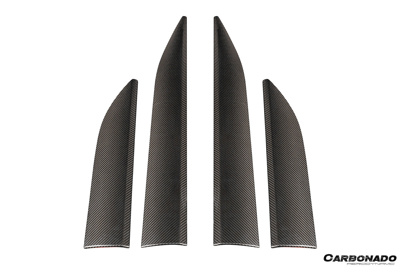 Carbonado Aero 2024-2026 Porsche Macan Electric 95C OE Style Autoclave Carbon Fiber Door Trims | Fits EV 4, 4S, Turbo, GTS