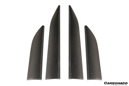 Carbonado Aero 2024-2026 Porsche Macan Electric 95C OE Style Autoclave Carbon Fiber Door Trims | Fits EV 4, 4S, Turbo, GTS