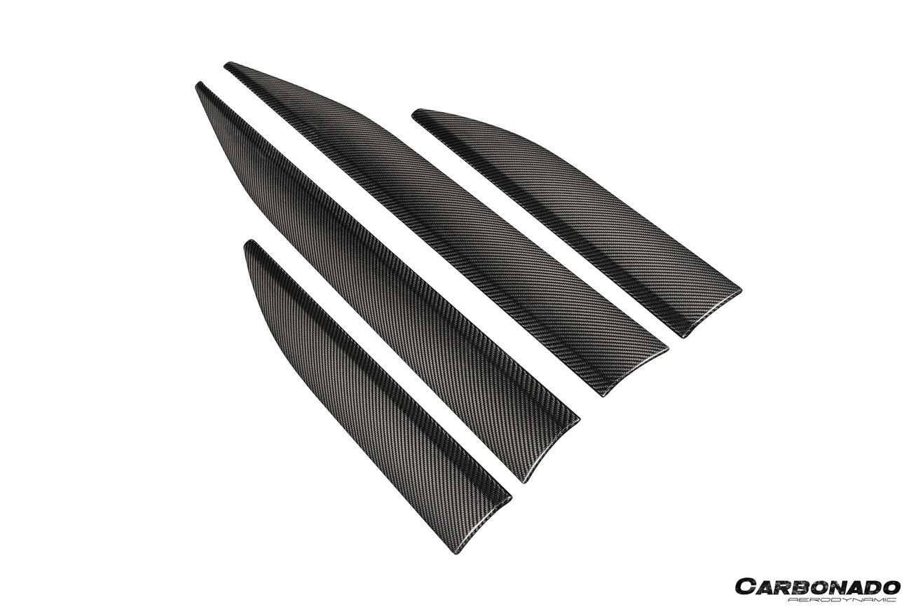Carbonado Aero 2024-2026 Porsche Macan Electric 95C OE Style Autoclave Carbon Fiber Door Trims | Fits EV 4, 4S, Turbo, GTS
