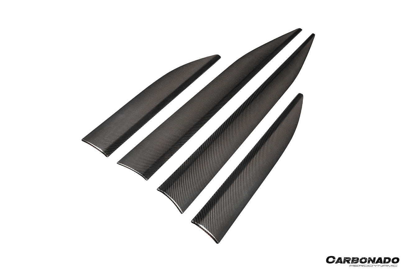Carbonado Aero 2024-2026 Porsche Macan Electric 95C OE Style Autoclave Carbon Fiber Door Trims | Fits EV 4, 4S, Turbo, GTS
