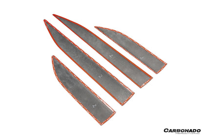 Carbonado Aero 2024-2026 Porsche Macan Electric 95C OE Style Autoclave Carbon Fiber Door Trims | Fits EV 4, 4S, Turbo, GTS