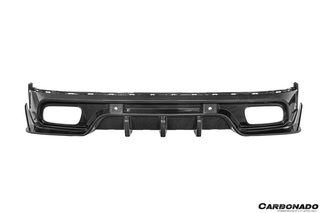 Carbonado 2024-2026 Porsche Panamera 976 KDA Style Autoclave Carbon Fiber Rear Diffuser Lip | Fits S, 4, 4S, E-Hybrid, 4 E-Hybrid, Sport Turismo, Turbo, Turbo s, GTS, Turbo E-Hybrid, Turbo s E-Hybrid