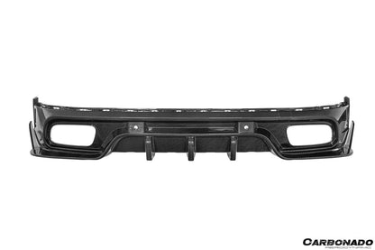 Carbonado 2024-2026 Porsche Panamera 976 KDA Style Autoclave Carbon Fiber Rear Diffuser Lip | Fits S, 4, 4S, E-Hybrid, 4 E-Hybrid, Sport Turismo, Turbo, Turbo s, GTS, Turbo E-Hybrid, Turbo s E-Hybrid