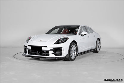 Carbonado 2024-2026 Porsche Panamera 976 KDA Style Autoclave Carbon Fiber Front Lip | Turbo, Turbo s, GTS, Turbo E-Hybrid, Turbo s E-Hybrid