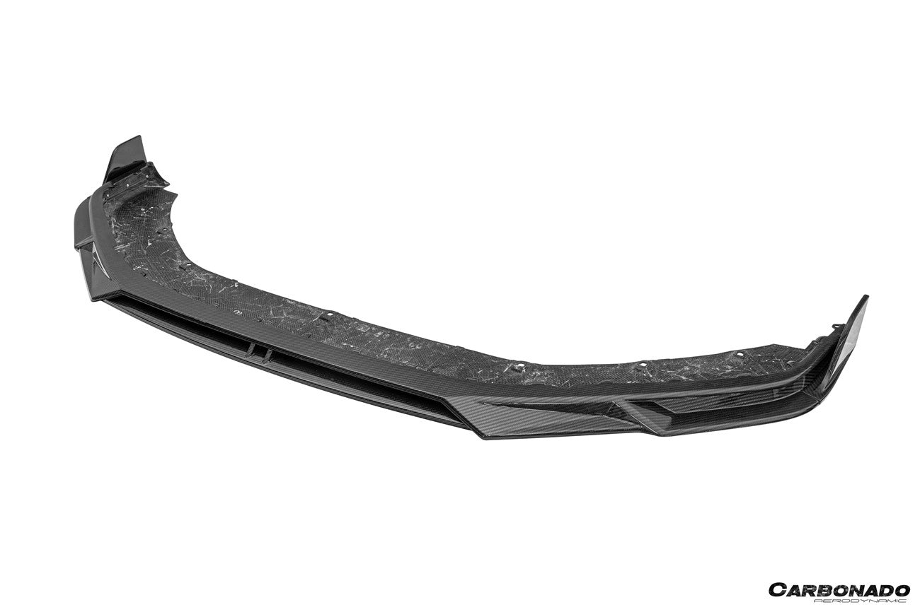 Carbonado 2024-2026 Porsche Panamera 976 KDA Style Autoclave Carbon Fiber Front Lip | Turbo, Turbo s, GTS, Turbo E-Hybrid, Turbo s E-Hybrid